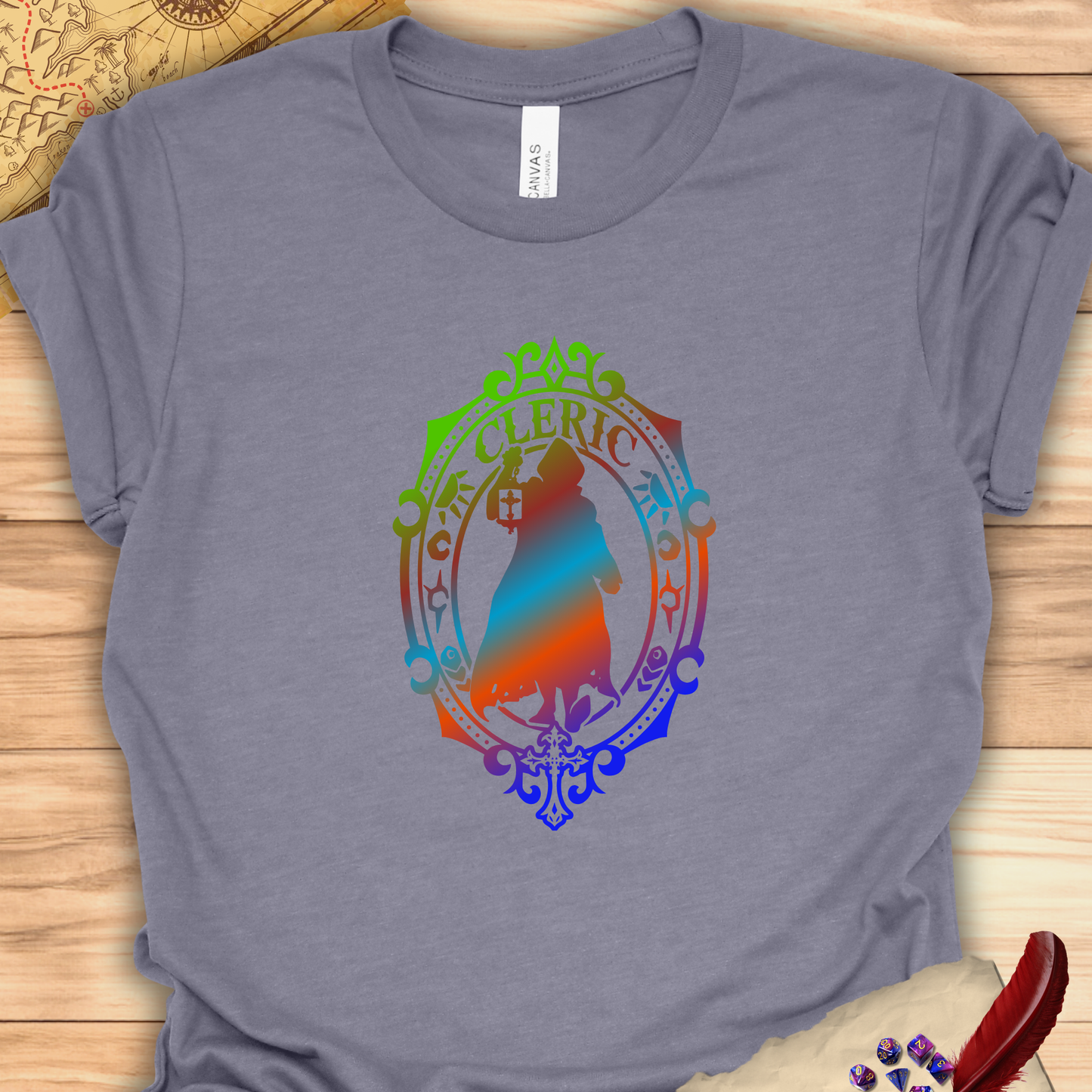 Cleric Emblem - T-Shirt Multicolour green