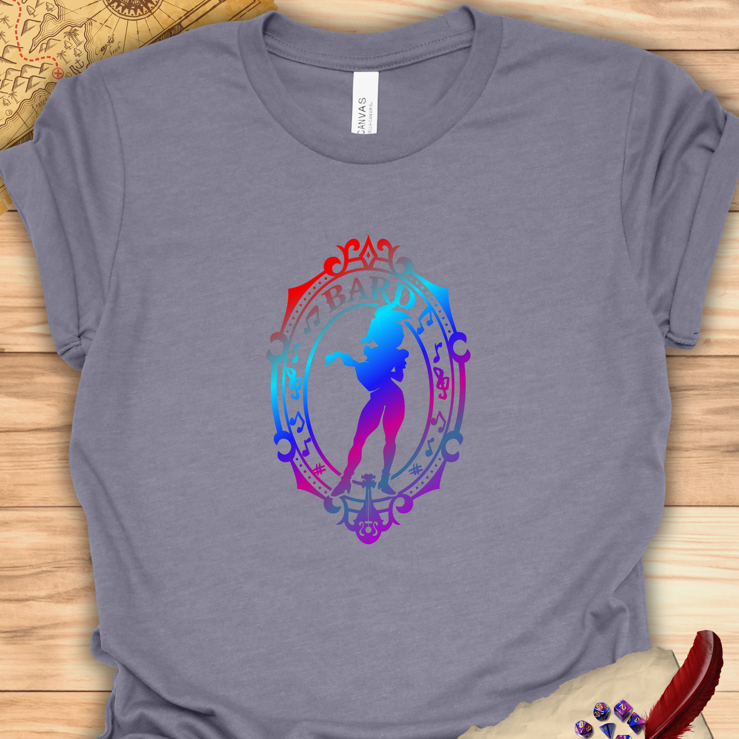 Bard 2 Emblem - T-Shirt Multicolour purple