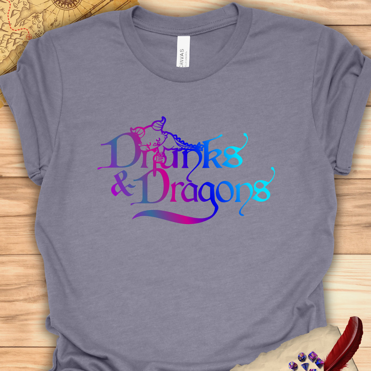 Drunks & Dragons - Carme T-shirt Multicolour purple