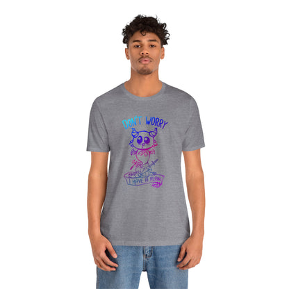 Don't worry I have a plan - Carme T-shirt Multicolour purple