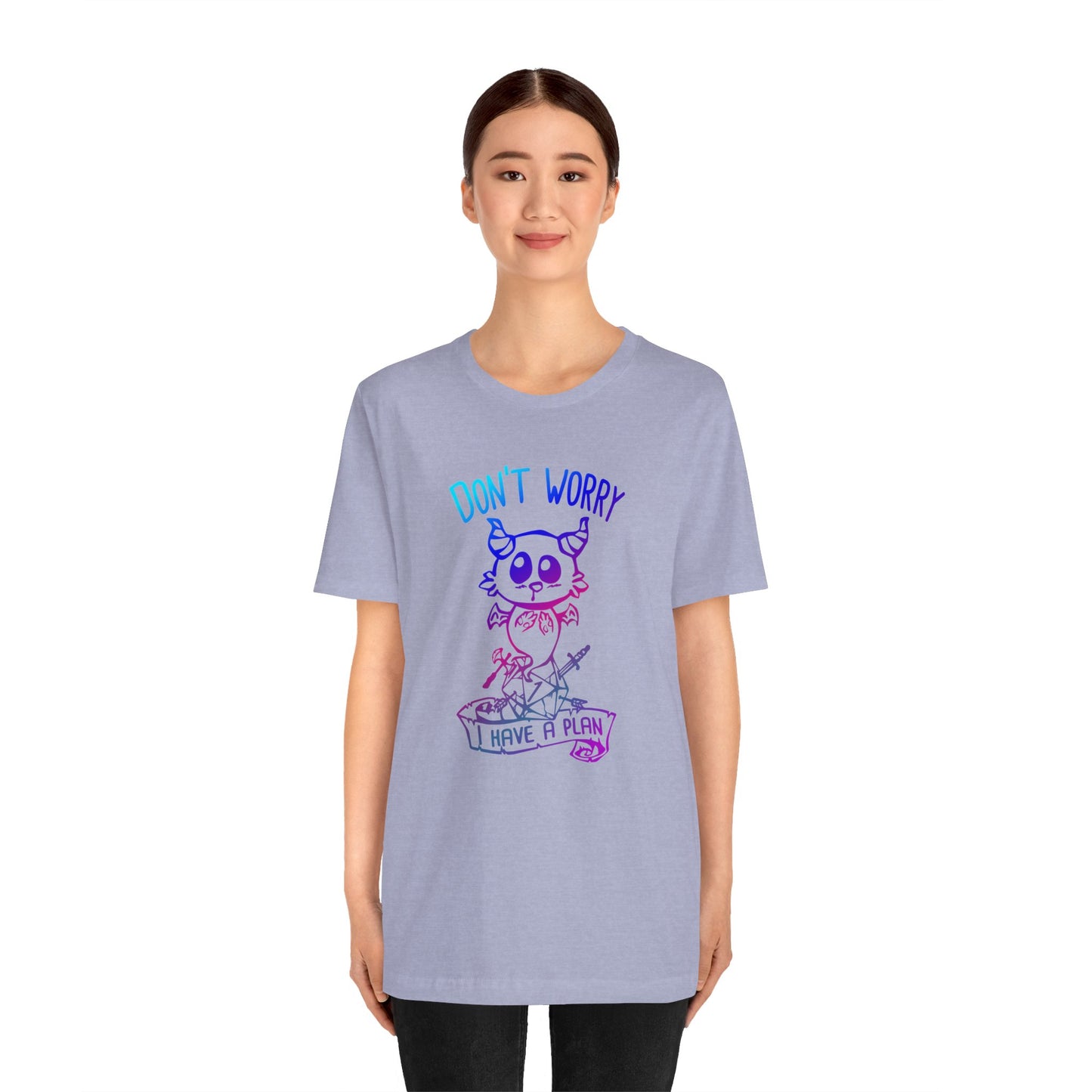 Don't worry I have a plan - Carme T-shirt Multicolour purple