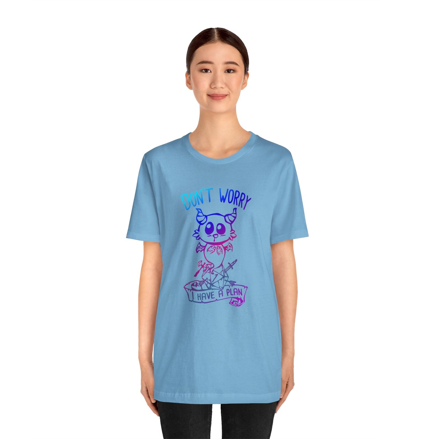 Don't worry I have a plan - Carme T-shirt Multicolour purple