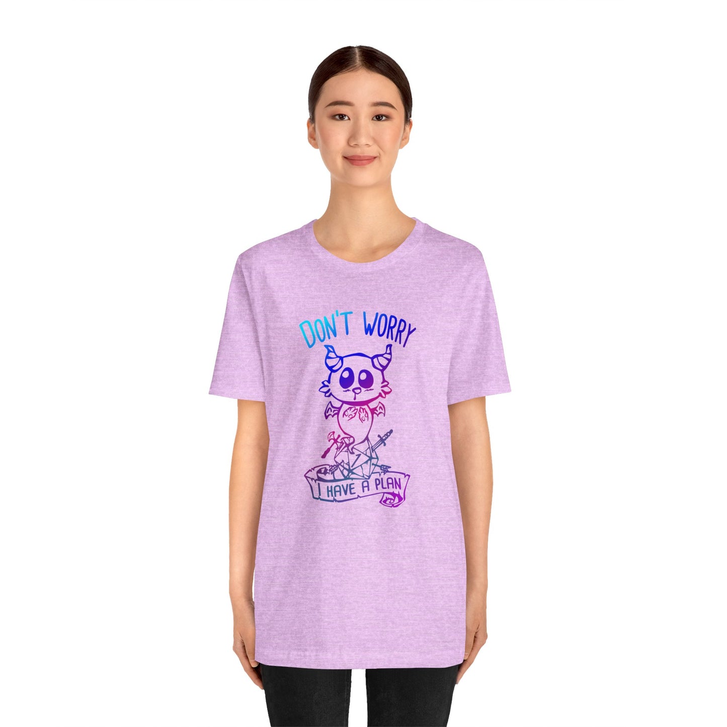 Don't worry I have a plan - Carme T-shirt Multicolour purple