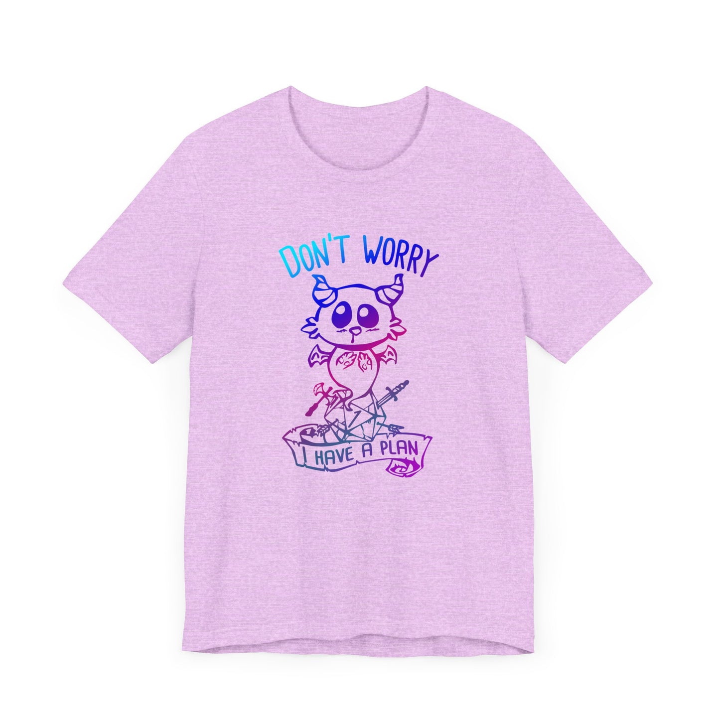 Don't worry I have a plan - Carme T-shirt Multicolour purple