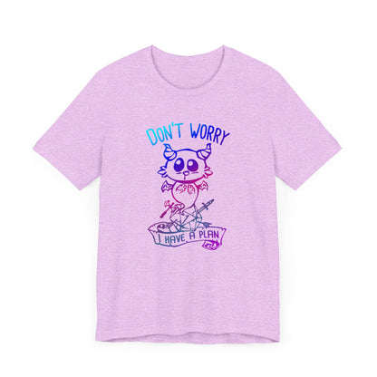 Don't worry I have a plan - Carme T-shirt Multicolour purple