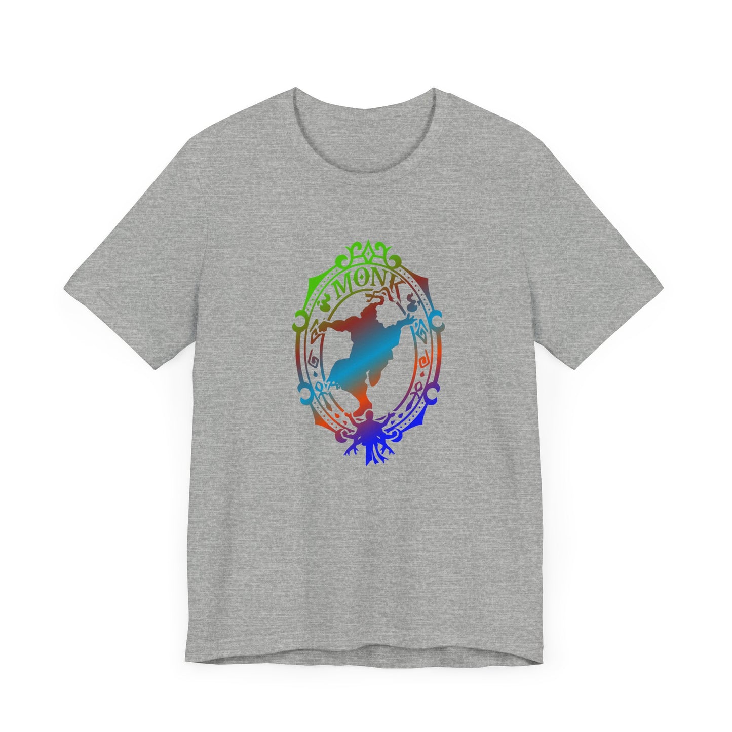 Monk Emblem - T-Shirt Multicolour green