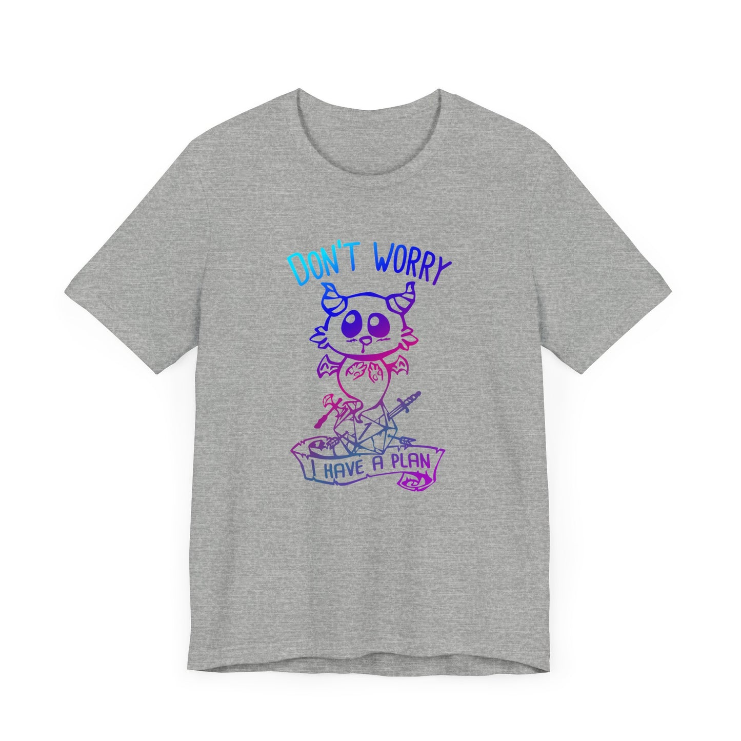 Don't worry I have a plan - Carme T-shirt Multicolour purple