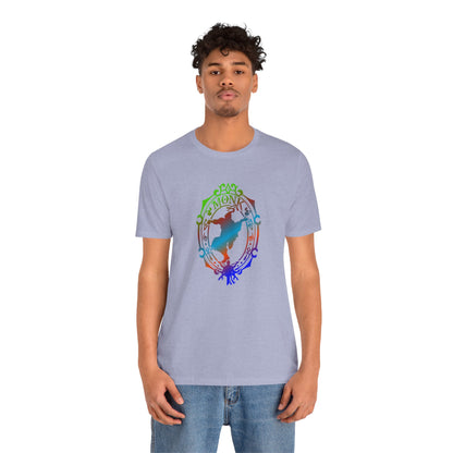 Monk Emblem - T-Shirt Multicolour green