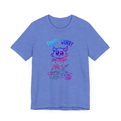 Don't worry I have a plan - Carme T-shirt Multicolour purple