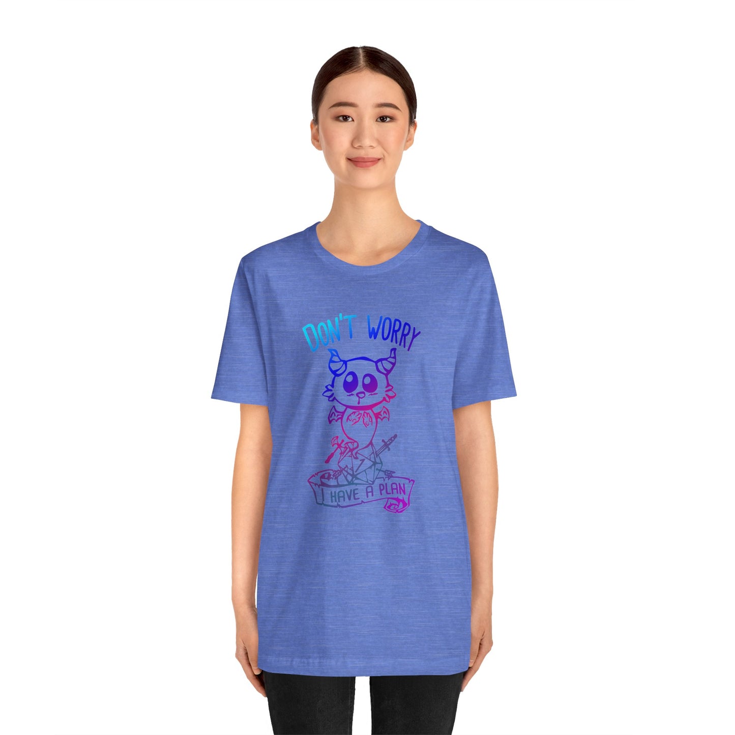 Don't worry I have a plan - Carme T-shirt Multicolour purple