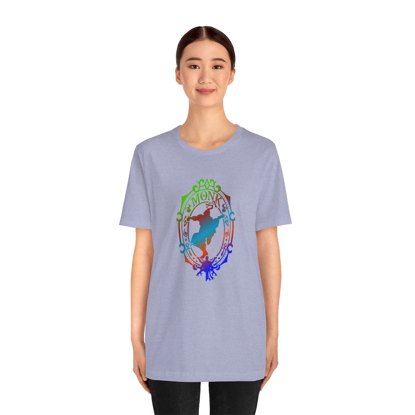 Monk Emblem - T-Shirt Multicolour green