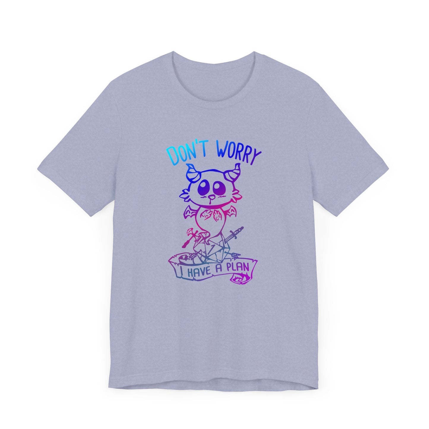 Don't worry I have a plan - Carme T-shirt Multicolour purple