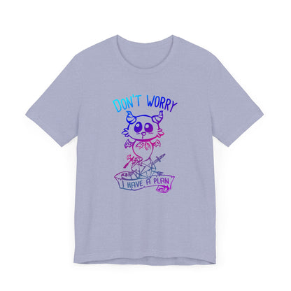 Don't worry I have a plan - Carme T-shirt Multicolour purple