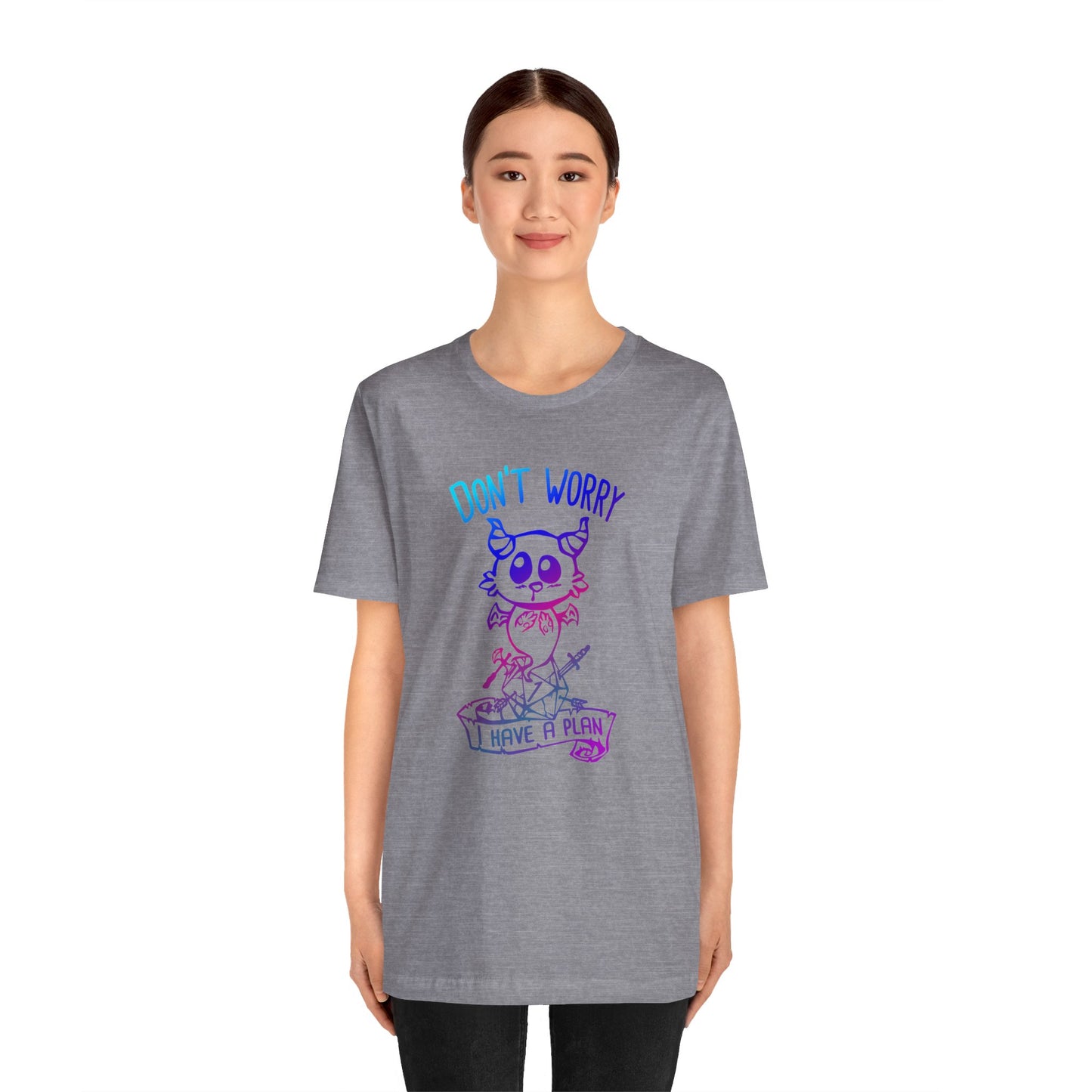 Don't worry I have a plan - Carme T-shirt Multicolour purple