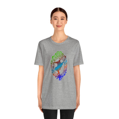 Monk Emblem - T-Shirt Multicolour green