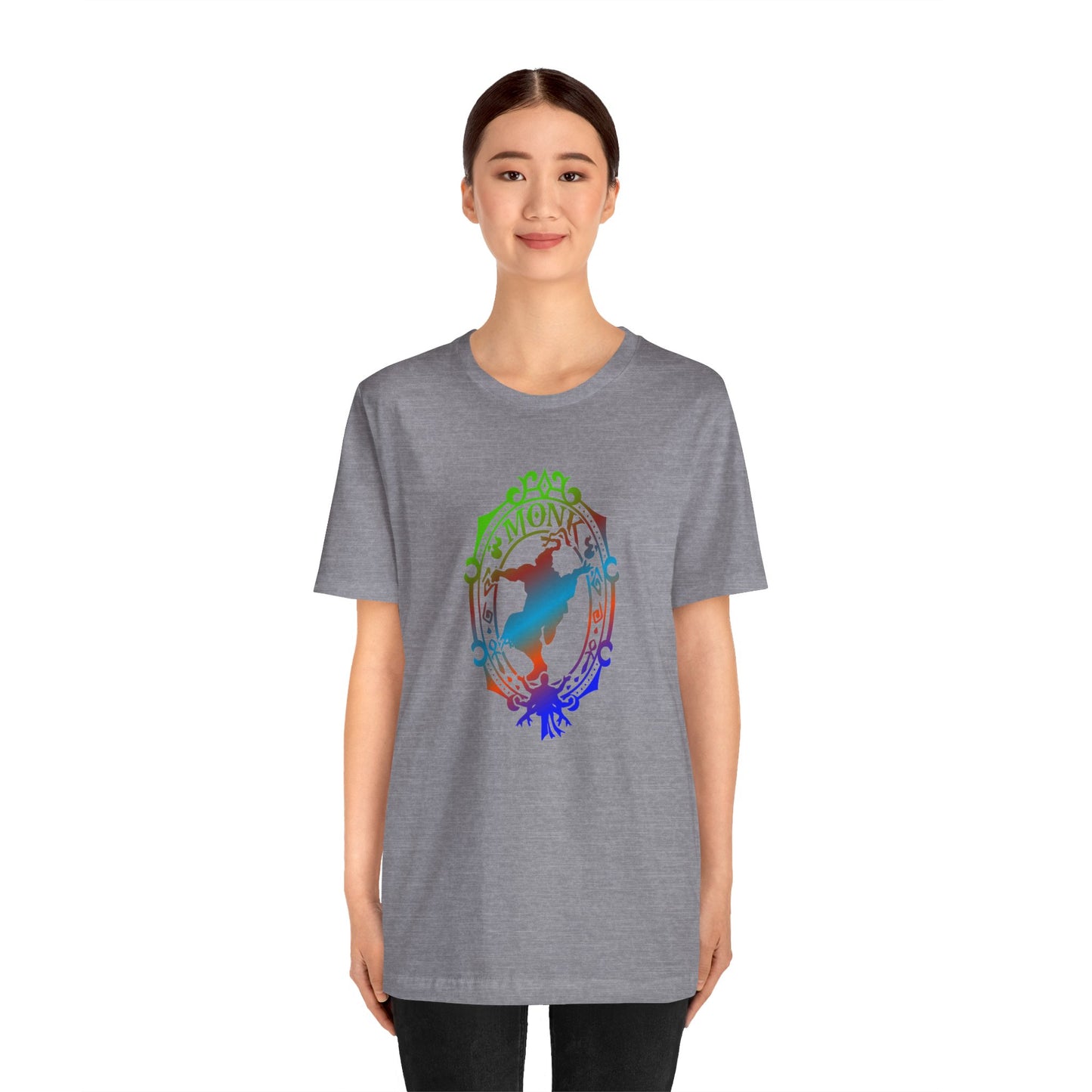 Monk Emblem - T-Shirt Multicolour green