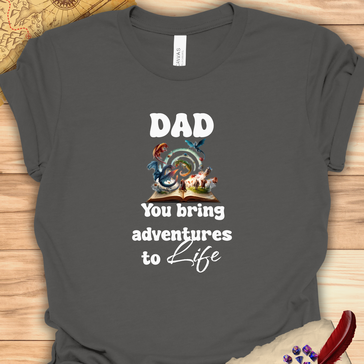 Dad Adventures to Life DND T-Shirt