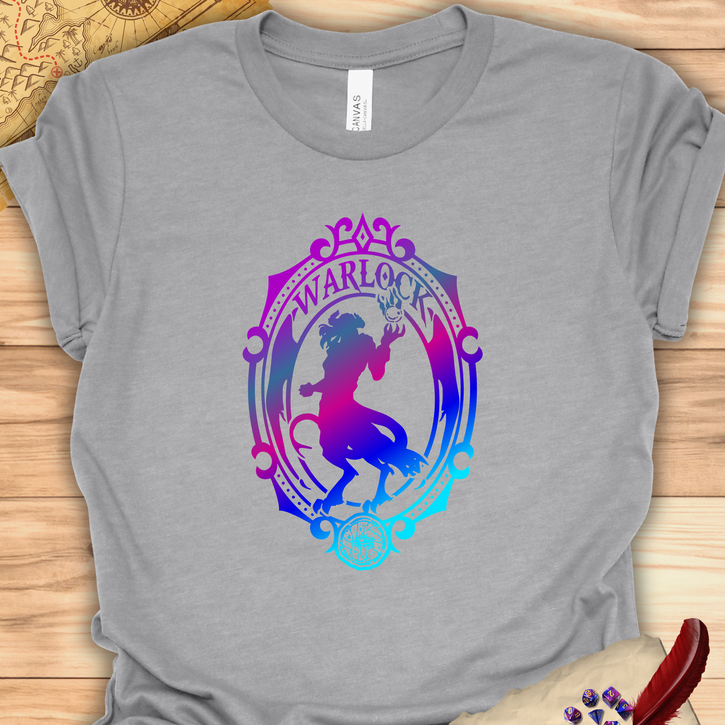 Warlock Emblem - T-Shirt Multicolour purple