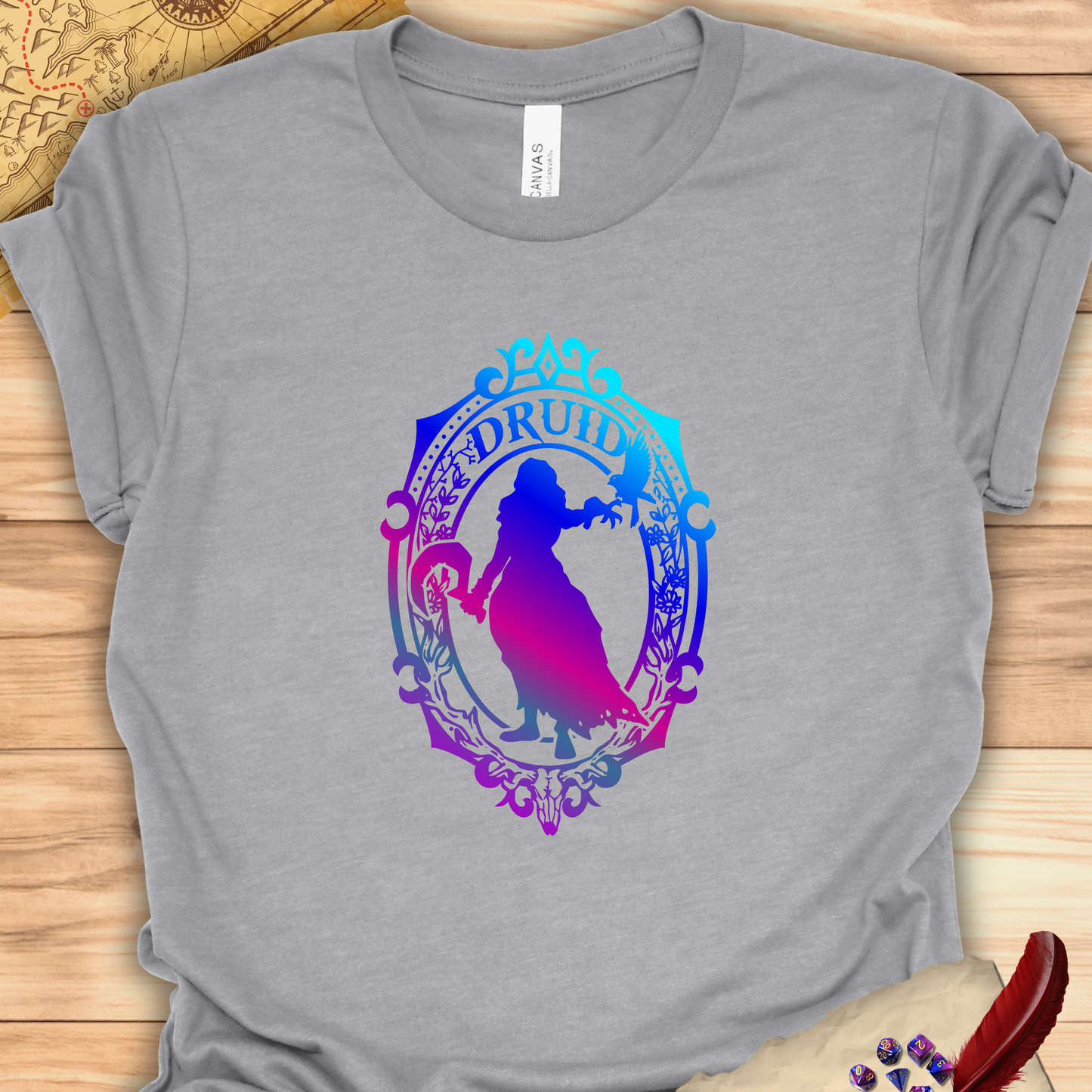 Druid Emblem - T-Shirt Multicolour purple