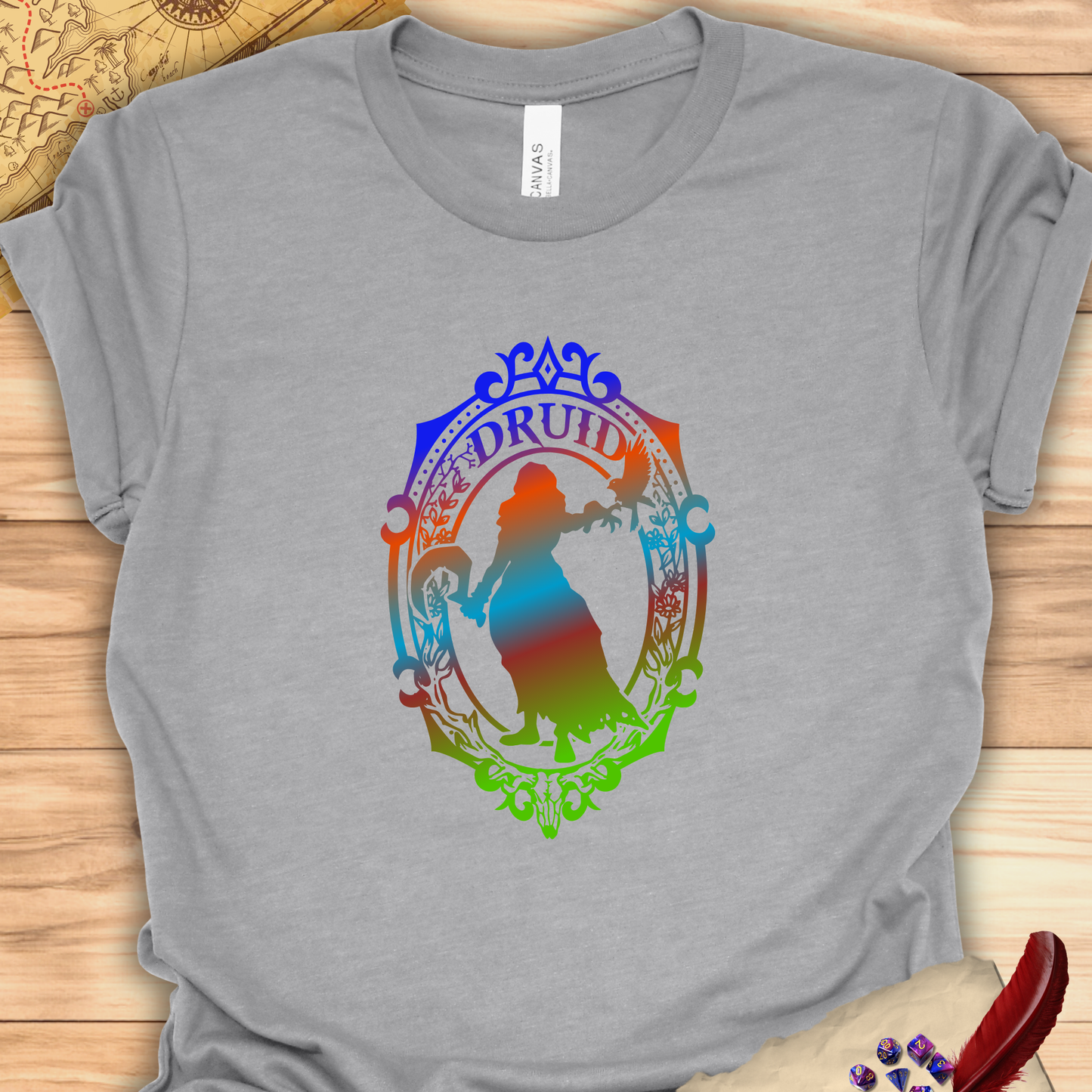 Druid Emblem - T-Shirt Multicolour green