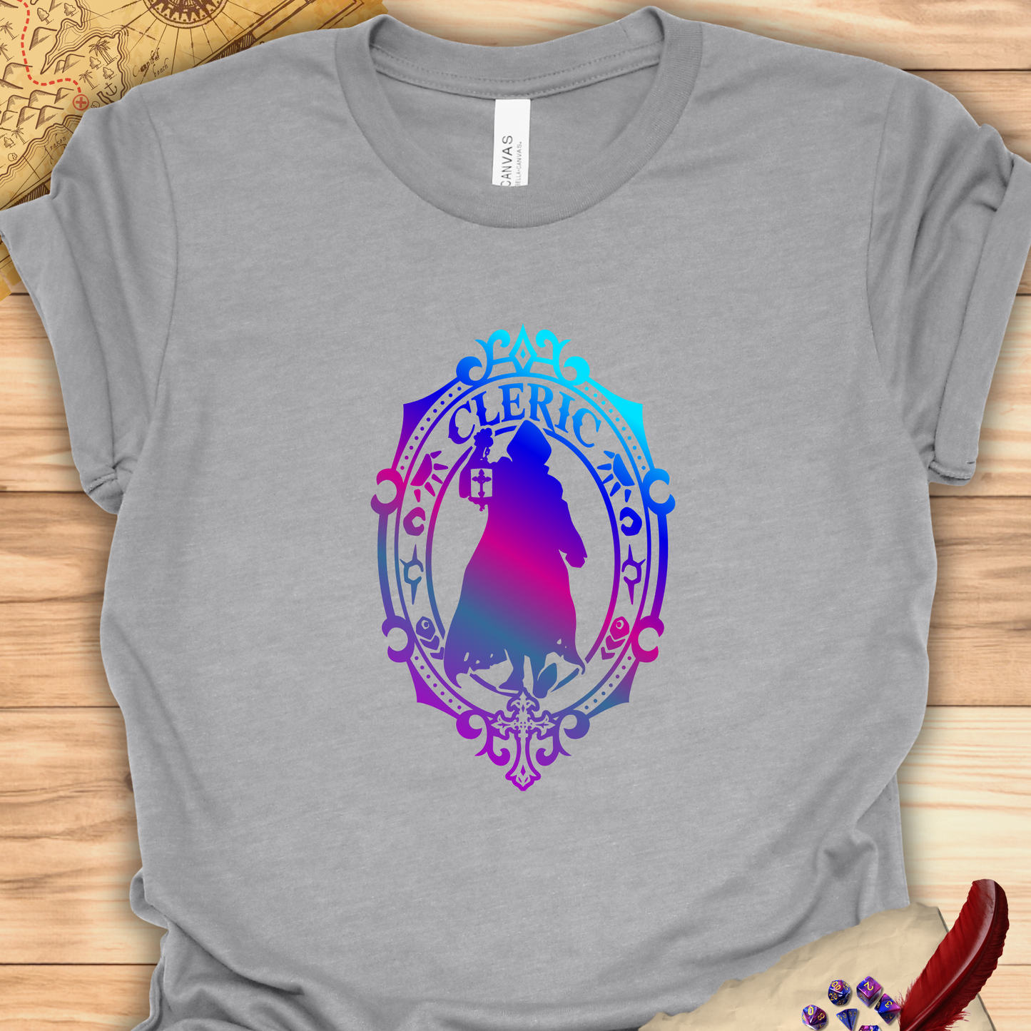 Cleric Emblem - T-Shirt Multicolour purple