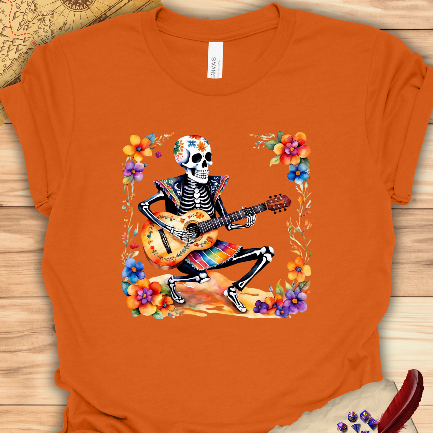 Día de los Muertos bard - Day of the Dead T-shirt