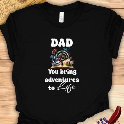 Dad Adventures to Life DND T-Shirt