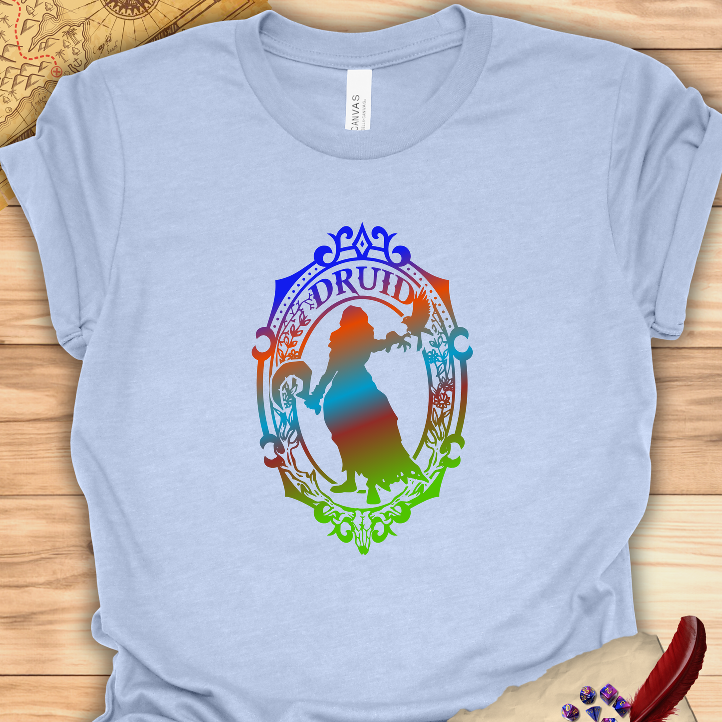 Druid Emblem - T-Shirt Multicolour green