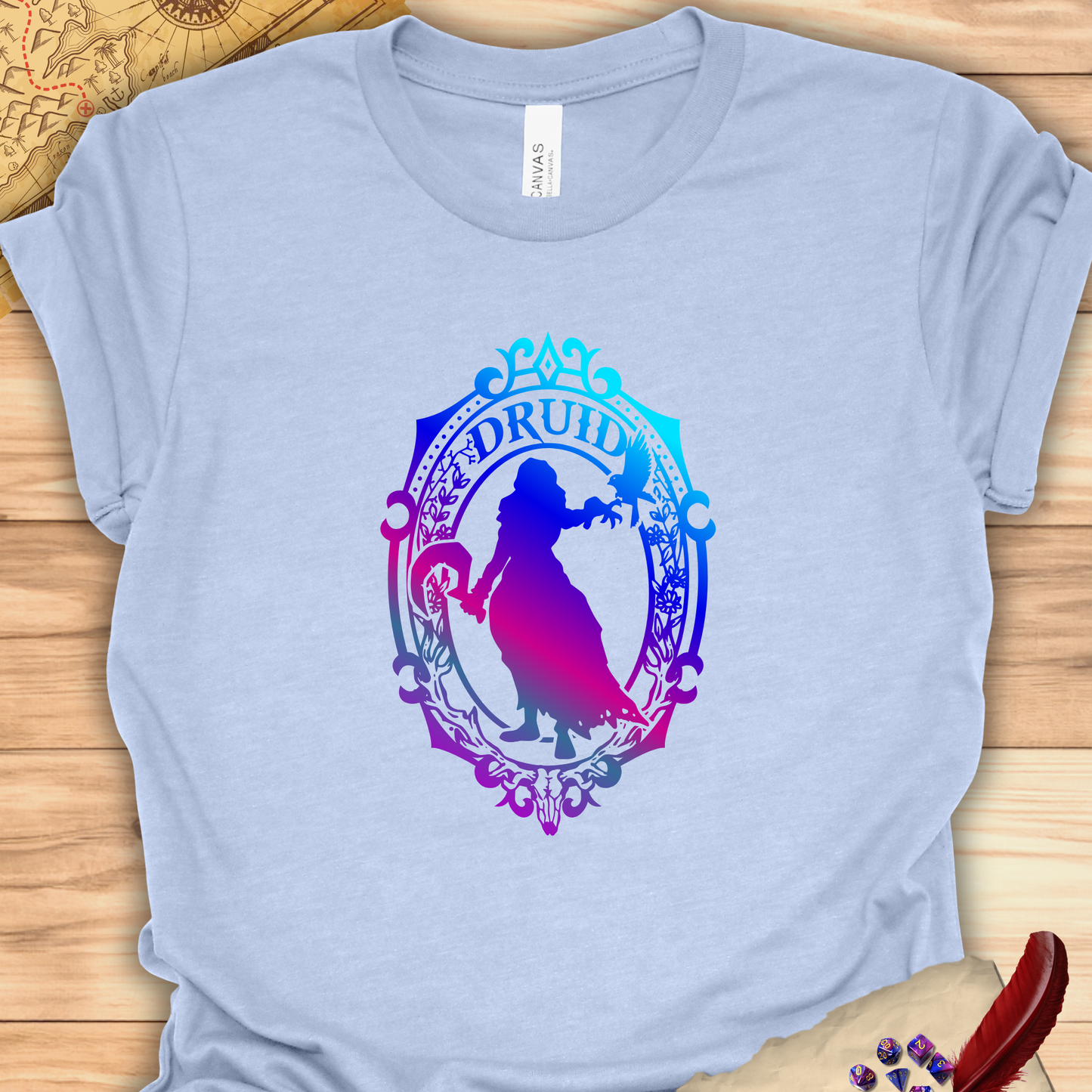 Druid Emblem - T-Shirt Multicolour purple