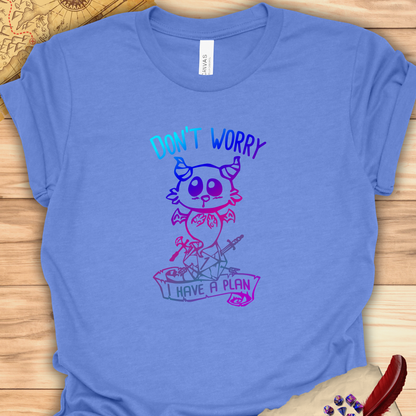 Don't worry I have a plan - Carme T-shirt Multicolour purple