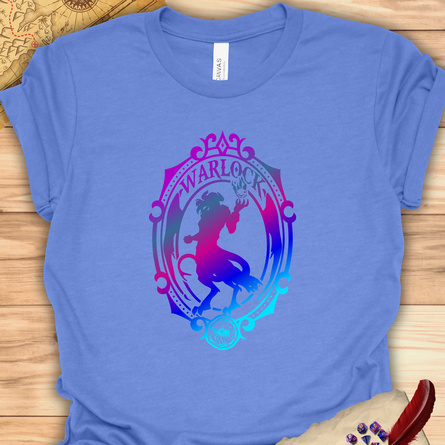 Warlock Emblem - T-Shirt Multicolour purple