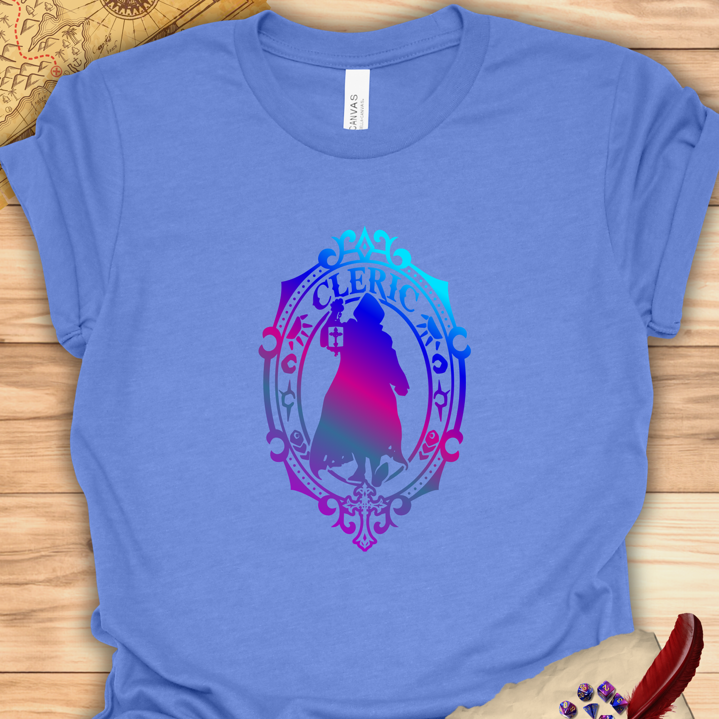 Cleric Emblem - T-Shirt Multicolour purple