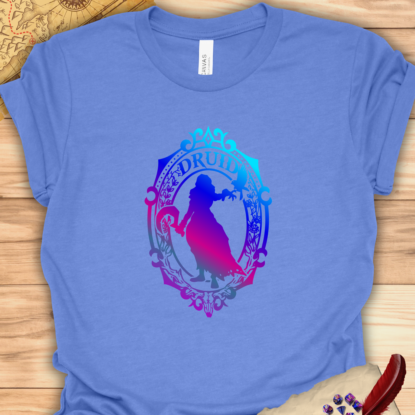 Druid Emblem - T-Shirt Multicolour purple