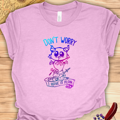 Don't worry I have a plan - Carme T-shirt Multicolour purple