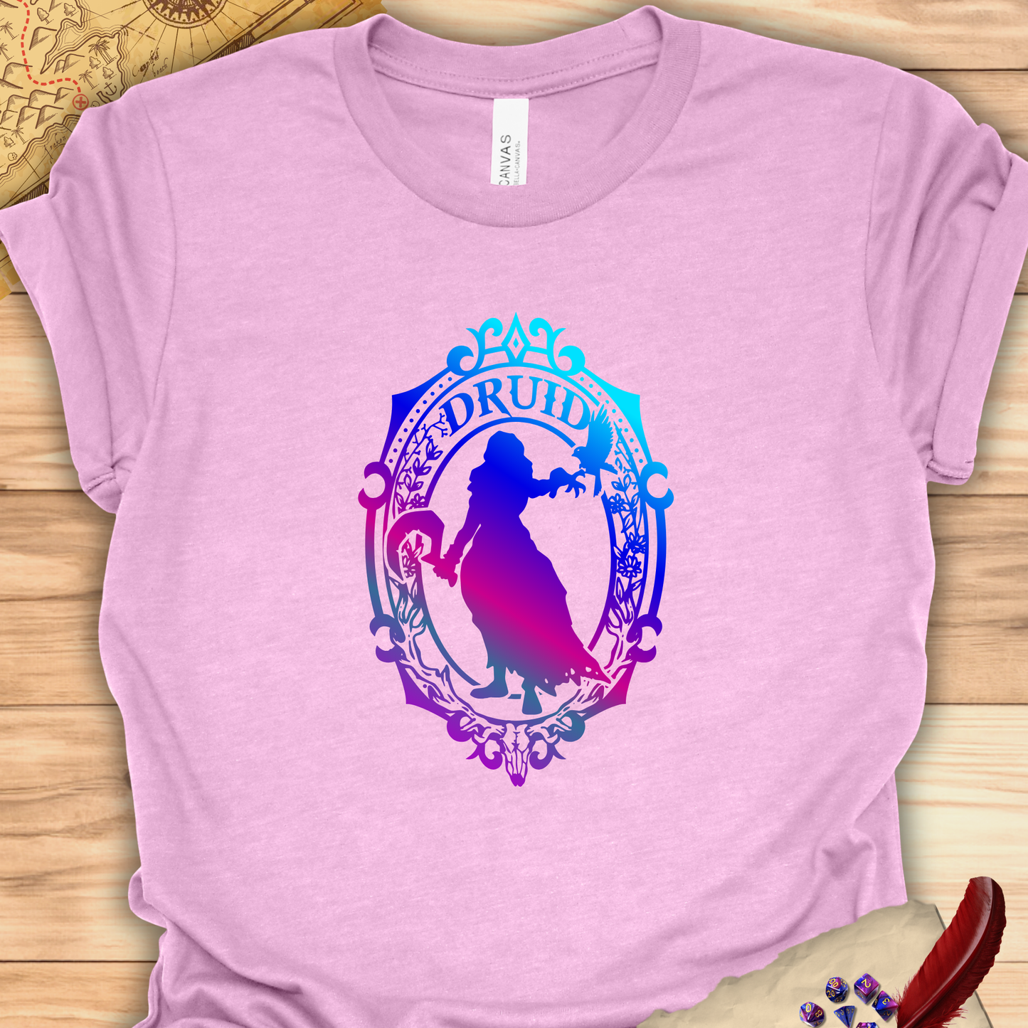 Druid Emblem - T-Shirt Multicolour purple