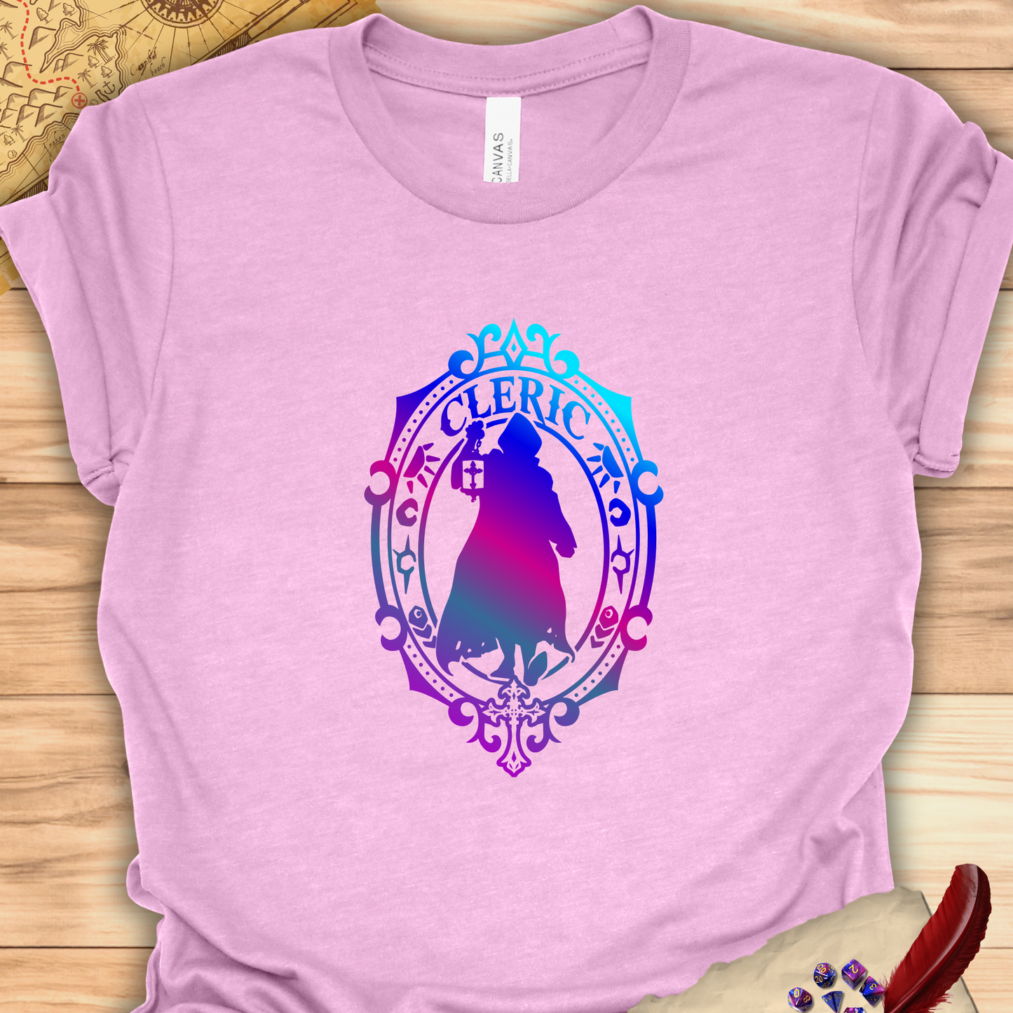 Cleric Emblem - T-Shirt Multicolour purple