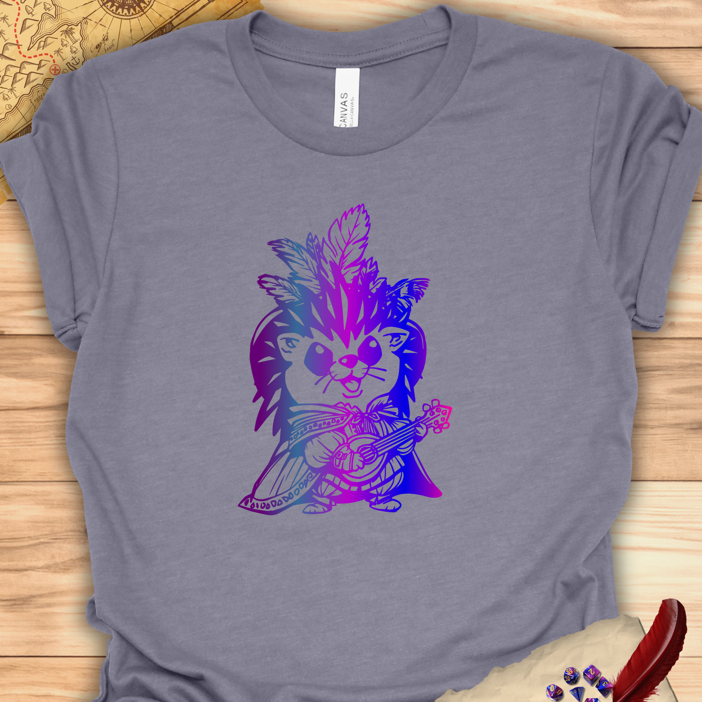 Russell the Hedgehog - Bard T-Shirt Multicolour