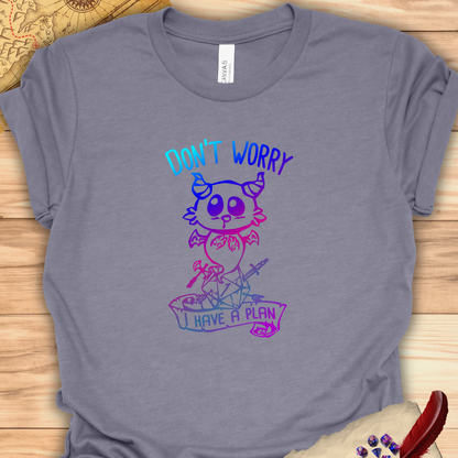 Don't worry I have a plan - Carme T-shirt Multicolour purple