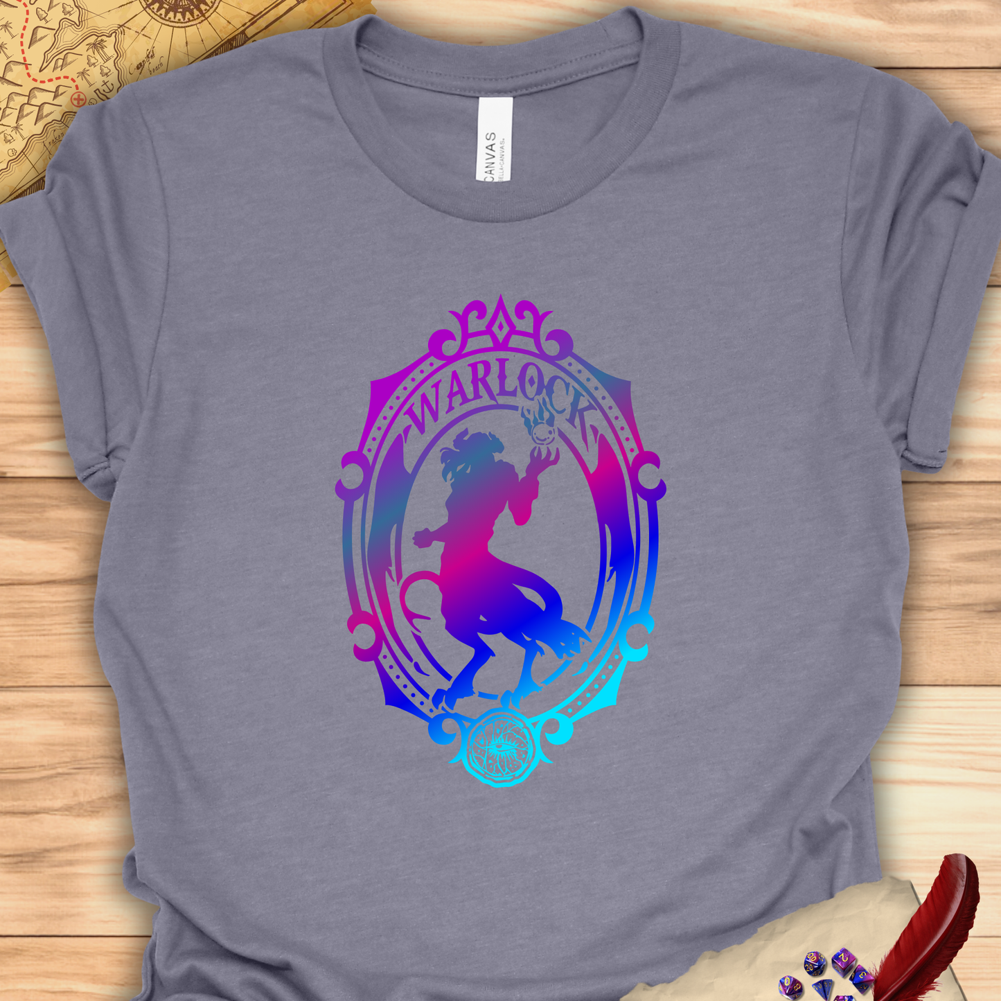 Warlock Emblem - T-Shirt Multicolour purple