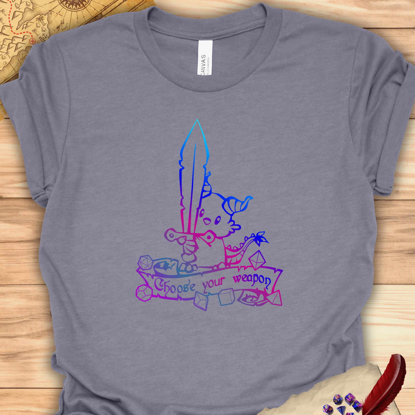 Choose your weapon - Carme T-shirt Multicolour purple