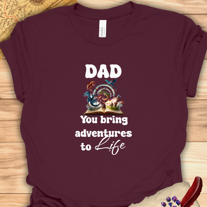 Dad Adventures to Life DND T-Shirt