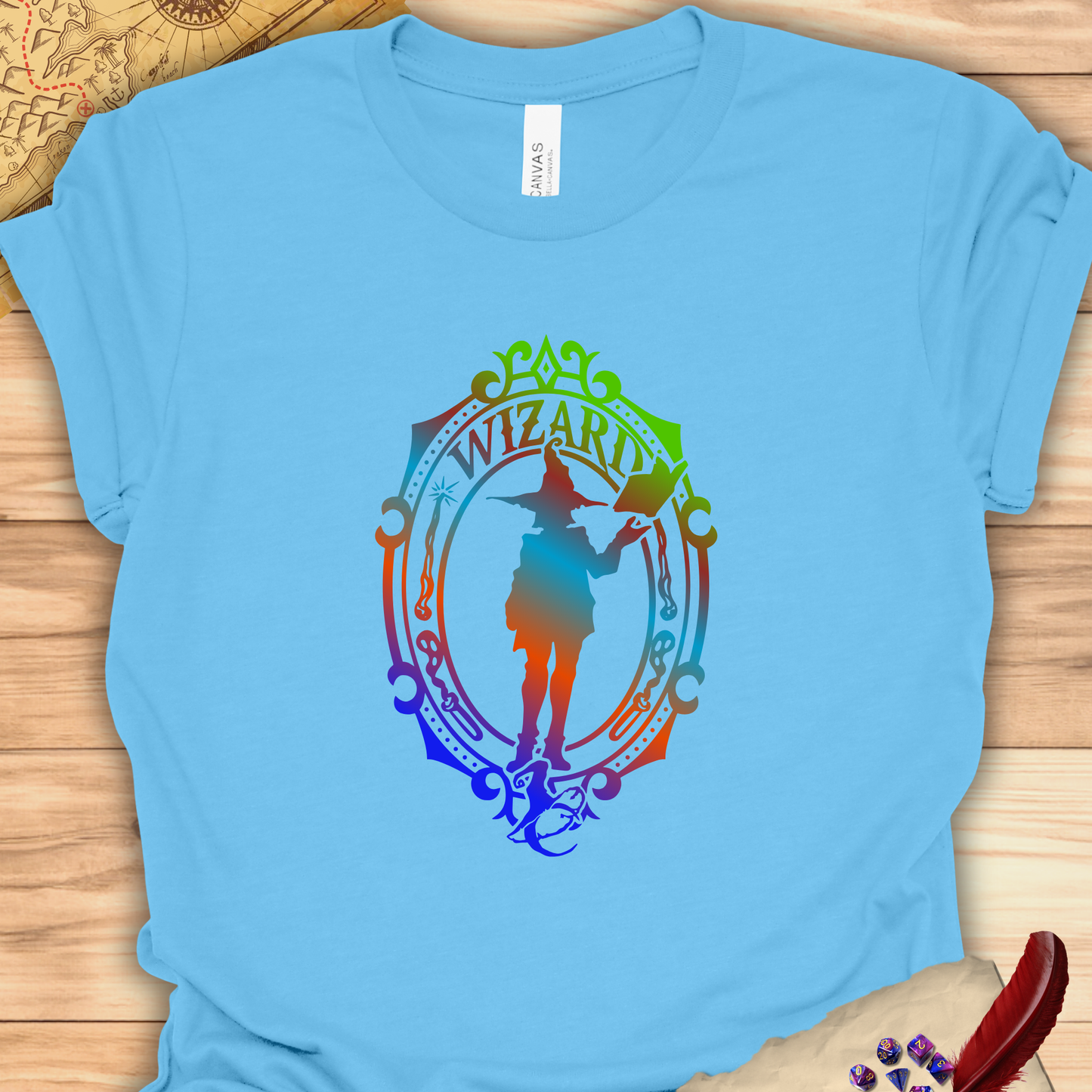 Wizard Emblem - T-Shirt Multicolour green