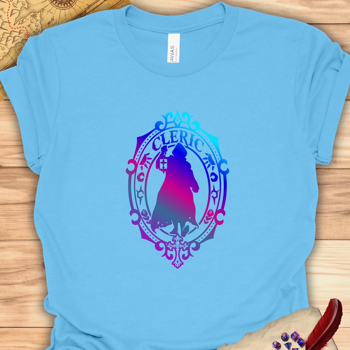 Cleric Emblem - T-Shirt Multicolour purple