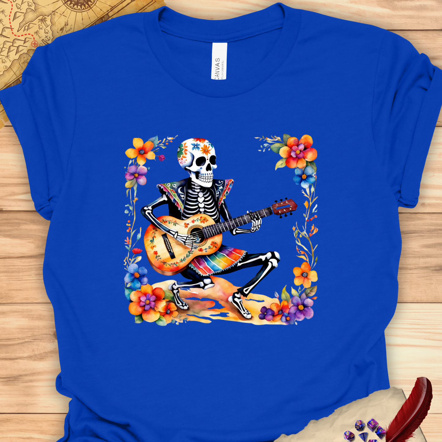 Día de los Muertos bard - Day of the Dead T-shirt