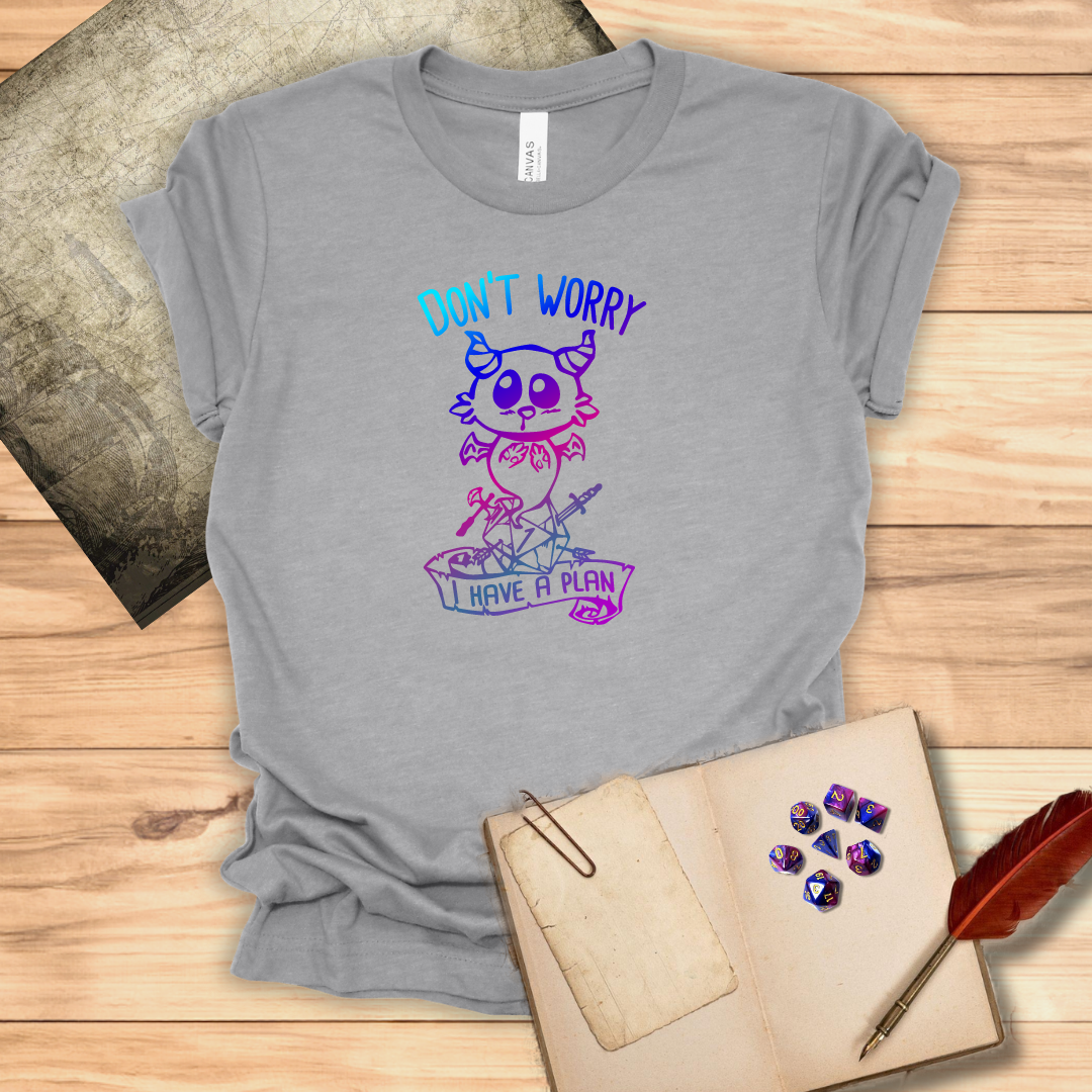 Don't worry I have a plan - Carme T-shirt Multicolour purple