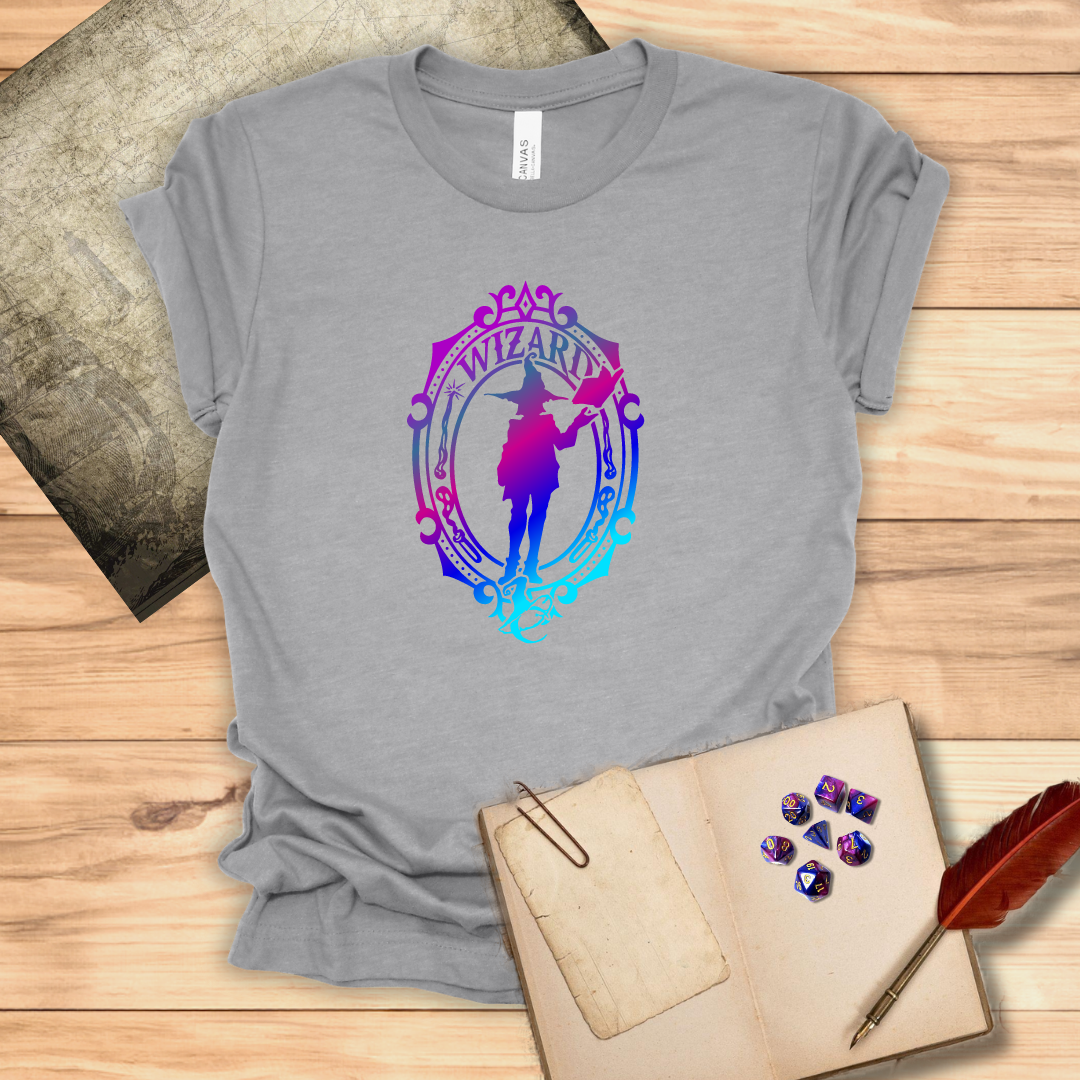 Wizard Emblem - T-Shirt Multicolour purple