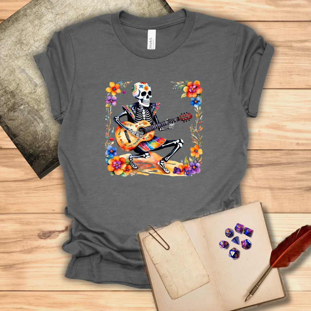 Día de los Muertos bard - Day of the Dead T-shirt