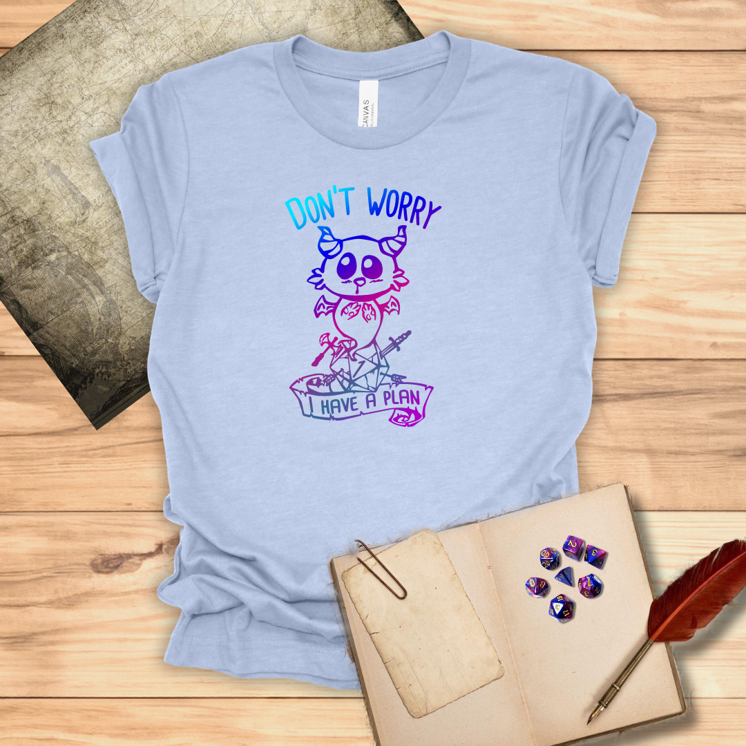 Don't worry I have a plan - Carme T-shirt Multicolour purple