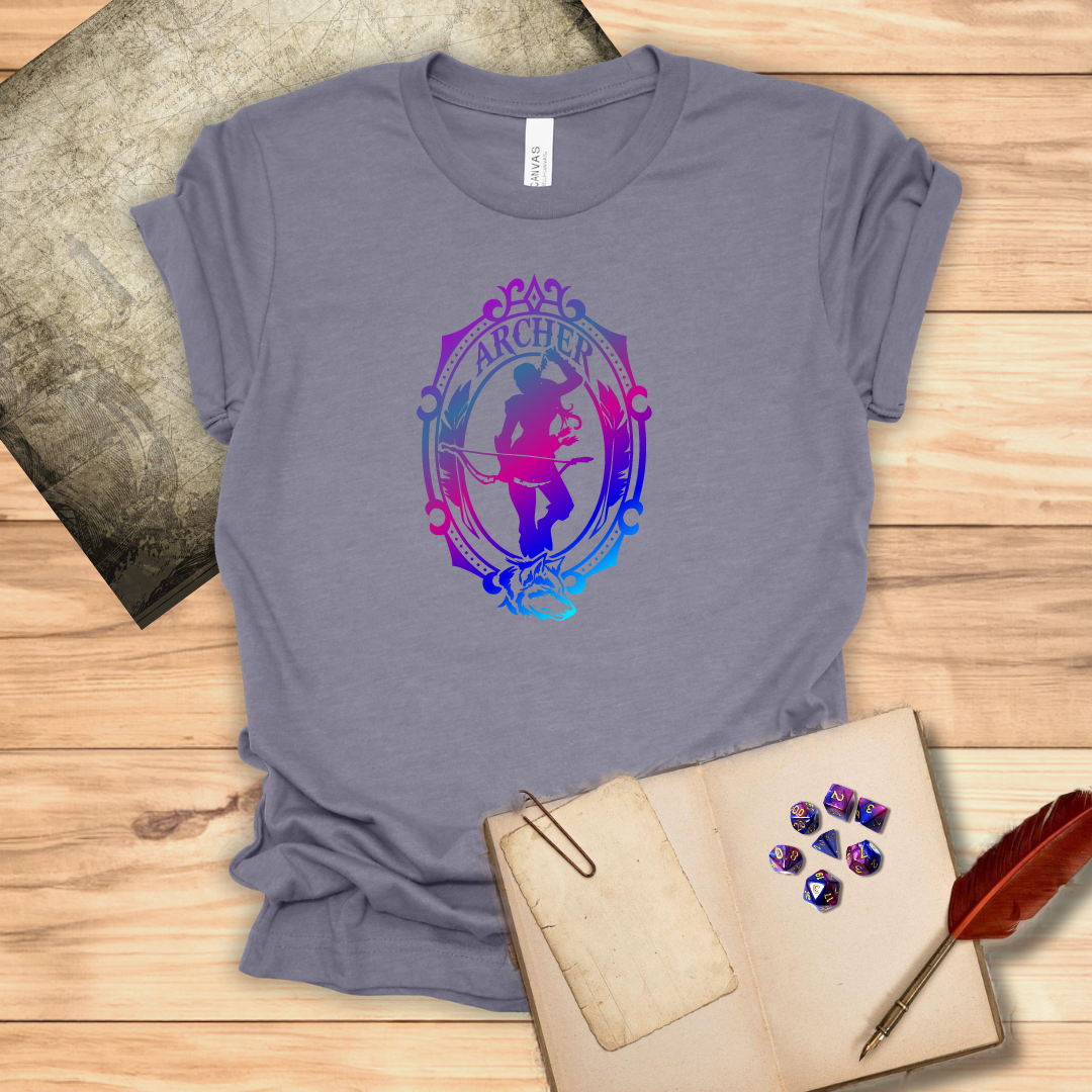 Archer Emblem - T-Shirt Multicolour purple