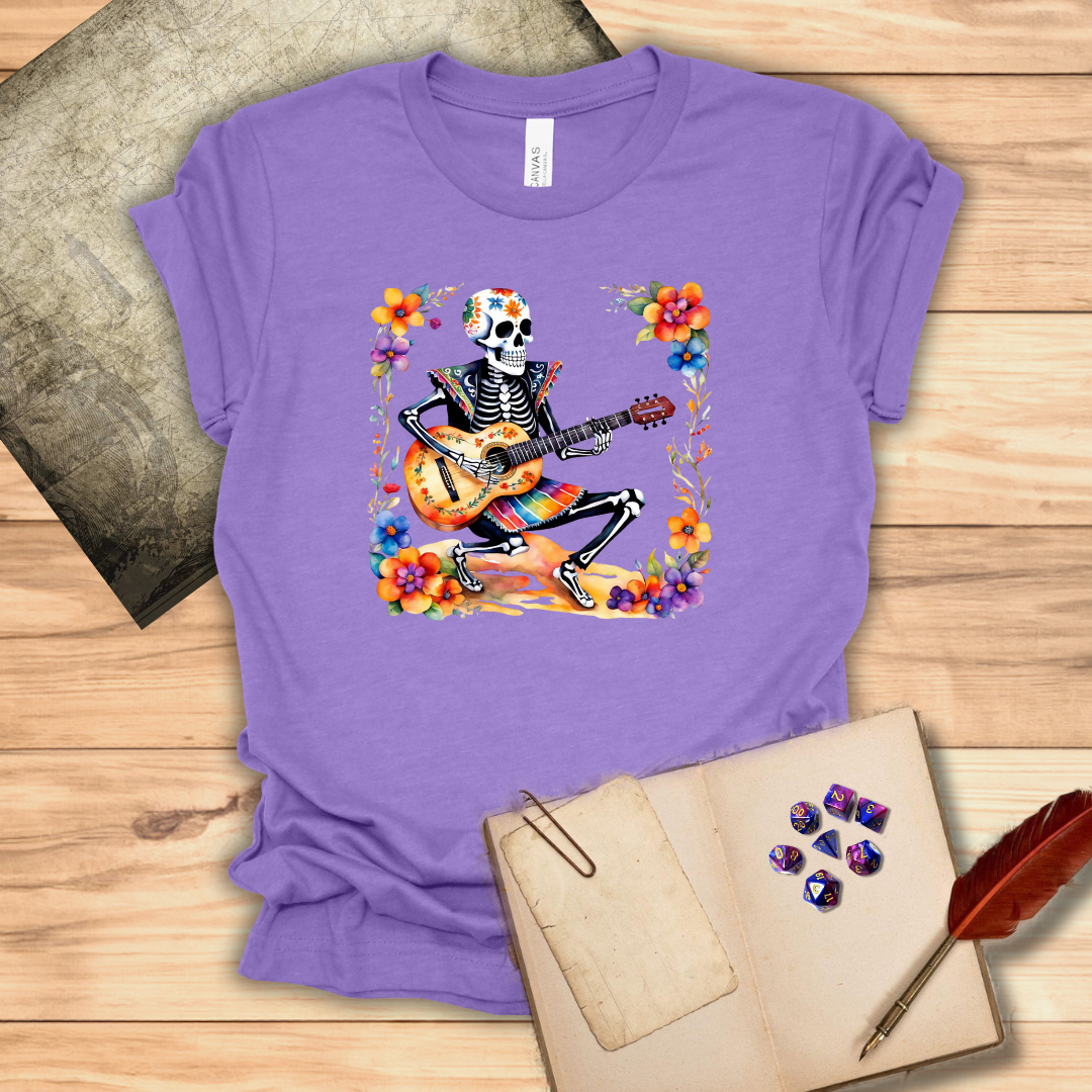 Día de los Muertos bard - Day of the Dead T-shirt